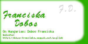 franciska dobos business card